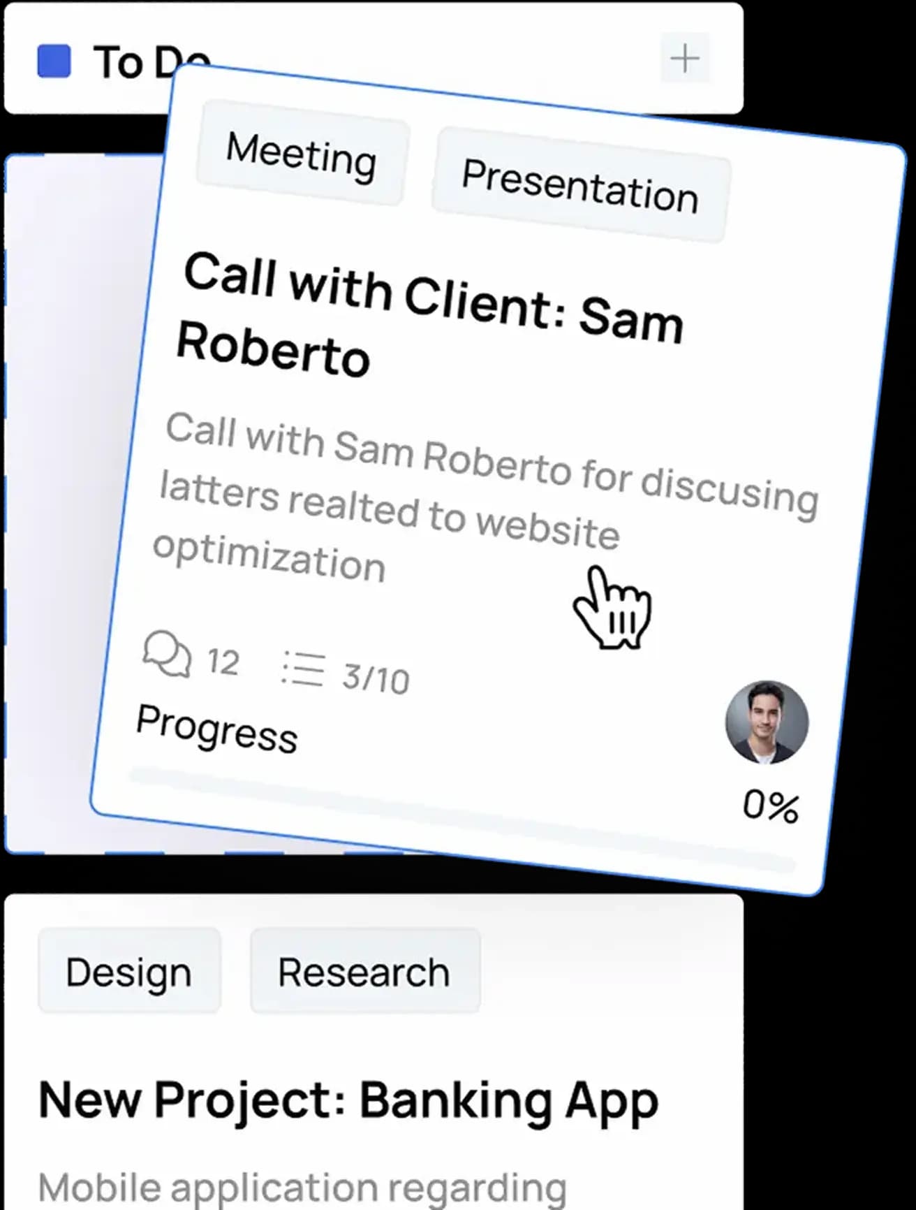 Illustrative interface from the design template, not a live audit result
