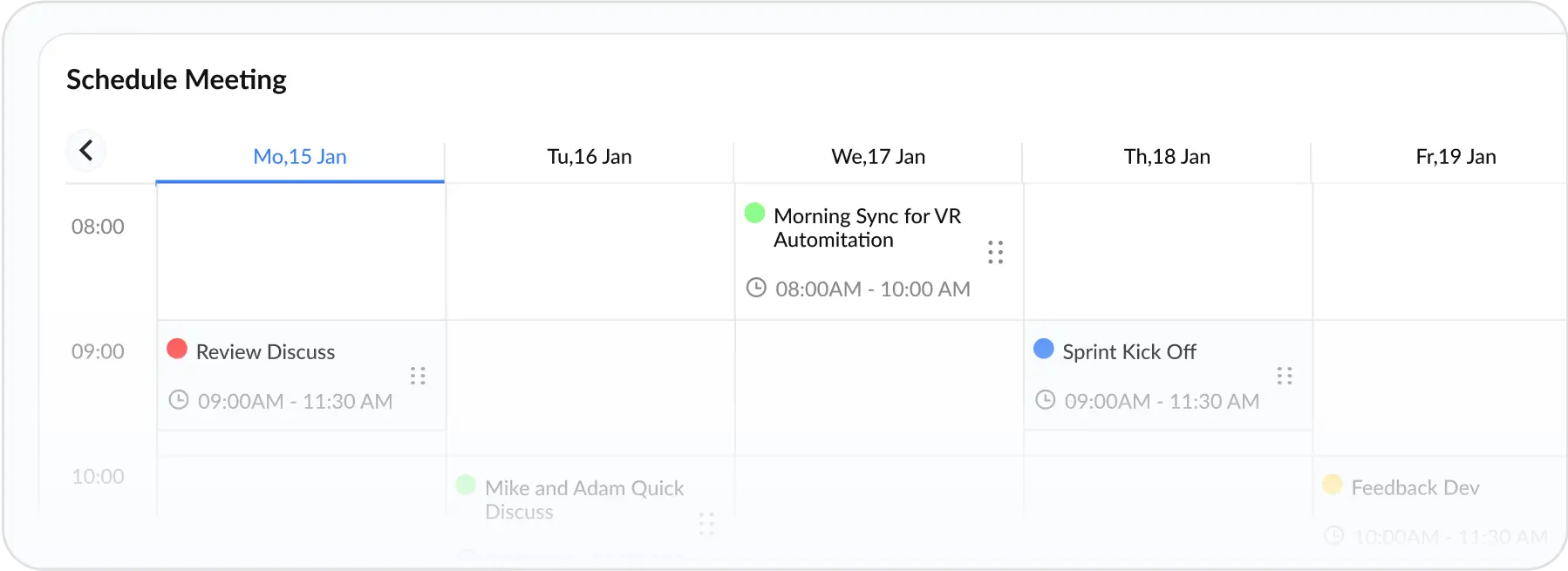 Illustrative interface from the design template, not a live audit result