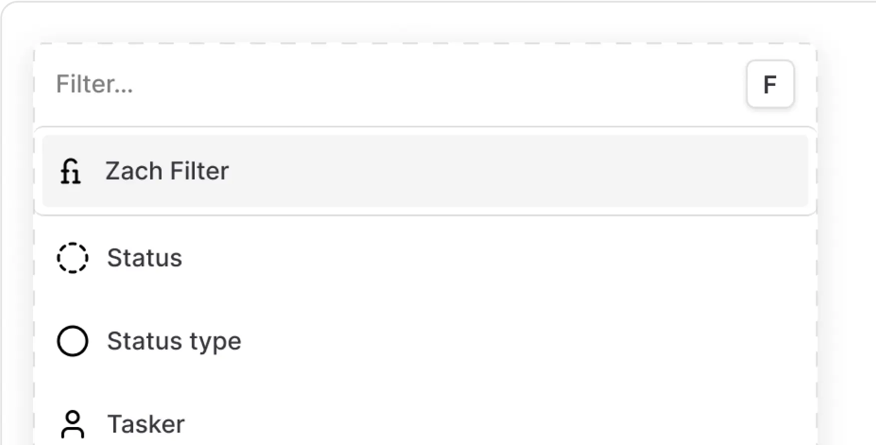 Illustrative template interface, not a live business report