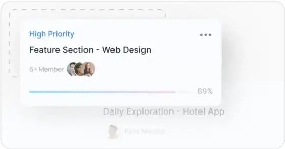 Team collaboration dashboard