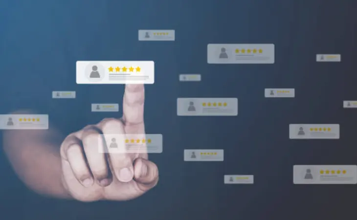 online reviews rating stars